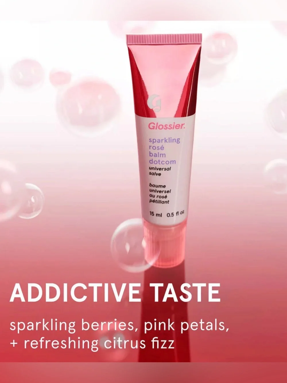 Glossier SPARKLING ROSÉ Balm Dotcom Limited Edition ••NEW IN BOX.